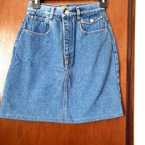 Vintage  Calvin  jean mini skirt size 7/8
